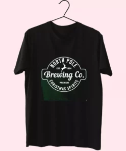 North Pole Brewing Co Christmas Spirits T Shirt Xmas Design 1