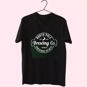 North Pole Brewing Co Christmas Spirits T Shirt Xmas Design 4