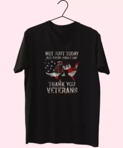Not Just Today But Every Single Day Thank You Vetrerans Day T Shirt 4