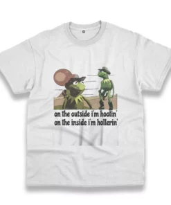 On The Outside IM Hootin On The Inside IM Hollerin Funny Christmas T Shirt 1