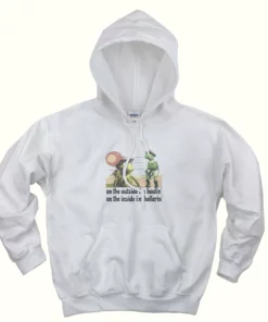 On The Outside Im Hootin On The Inside Im Hollerin Ugly Christmas Hoodie 1