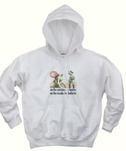 On The Outside Im Hootin On The Inside Im Hollerin Ugly Christmas Hoodie 4