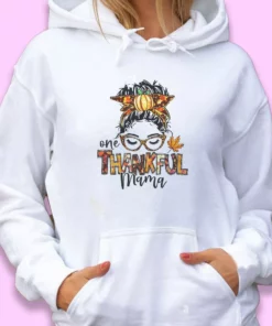 One Thankful Mama Thanksgiving Hoodie 1 One Thankful Mama Thanksgiving Hoodie 2
