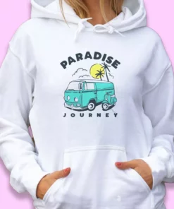 Paradise Journey Caravan Camping Thanksgiving Hoodie 2