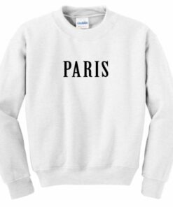 Paris Font Sweatshirt 1