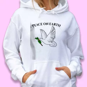 Peace On Day Earth Day Hoodie