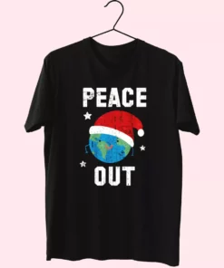 Peace Out Festive T Shirt Xmas Design 1