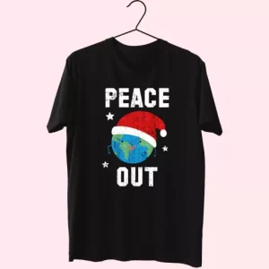 Peace Out Festive T Shirt Xmas Design 4