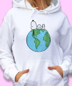 Peanuts Snoopy On Top Of The World Day Earth Day Hoodie 1 Peanuts Snoopy On Top Of The World Day Earth Day Hoodie 2