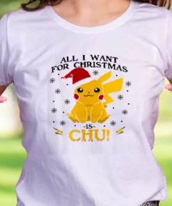 Pikachu All I Want For Christmas Funny Christmas T Shirt 1 Pikachu All I Want For Christmas Funny Christmas T Shirt 2