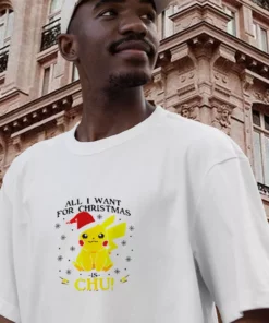 Pikachu All I Want For Christmas Funny Christmas T Shirt 2 Pikachu All I Want For Christmas Funny Christmas T Shirt 3