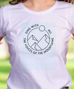 Pocahontas Sing With All The Voices Of The Mountain Casual Earth Day T Shirt 2