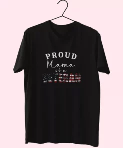 Proud Mama Of A Veteran Vetrerans Day T Shirt 1
