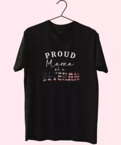 Proud Mama Of A Veteran Vetrerans Day T Shirt 4