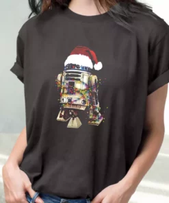 R2D2 Christmas Lights T Shirt Xmas Design 1 R2D2 Christmas Lights T Shirt Xmas Design 2