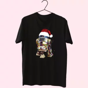 R2D2 Christmas Lights T Shirt Xmas Design 4