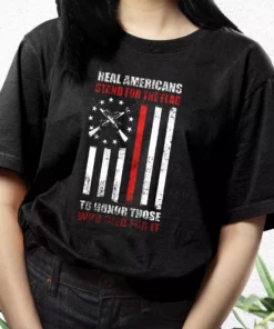 Real Americans Stand For The Flag Vetrerans Day T Shirt 3