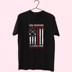 Real Americans Stand For The Flag Vetrerans Day T Shirt 4