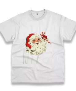 Retro Santa Design Funny Christmas T Shirt 1