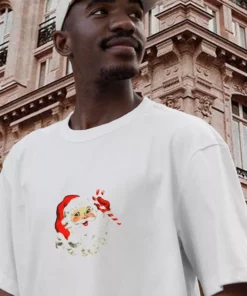 Retro Santa Design Funny Christmas T Shirt 3