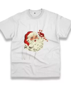 Retro Santa Design Funny Christmas T Shirt 4