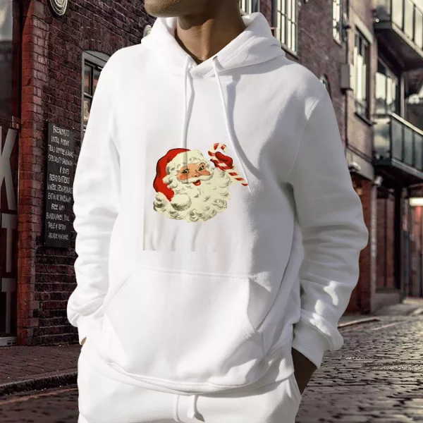 Retro Santa Design Ugly Christmas Hoodie