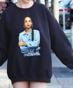 Sade in Denim Sweatshirt 1