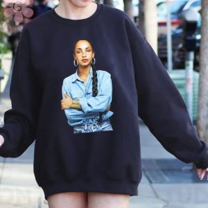 Sade in Denim Sweatshirt