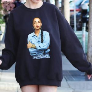 Sade in Denim Sweatshirt