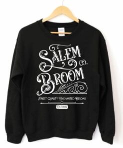 Salem Broom Co Womens Fall Halloween Sweatshirt 2