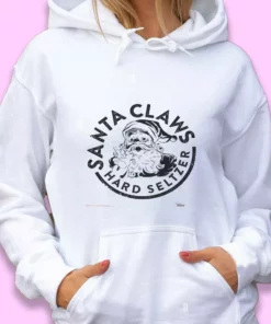 Santa Claus Hard Seltzer Ugly Christmas Hoodie 2