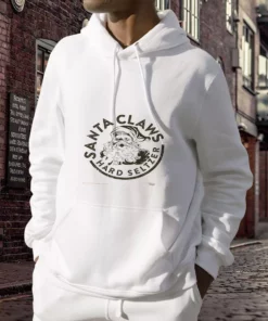 Santa Claus Hard Seltzer Ugly Christmas Hoodie 3