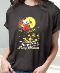 Santa Claus With Sleigh And Snoopy T Shirt Xmas Design 1 Santa Claus With Sleigh And Snoopy T Shirt Xmas Design 2