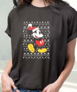 Santa Mickey Mouse Ugly Christmas T Shirt Xmas Design 1 Santa Mickey Mouse Ugly Christmas T Shirt Xmas Design 2