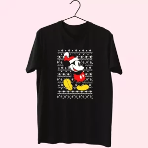 Santa Mickey Mouse Ugly Christmas T Shirt Xmas Design 4