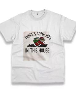 Santa There Is Some HoS In This House Funny Christmas T Shirt 4