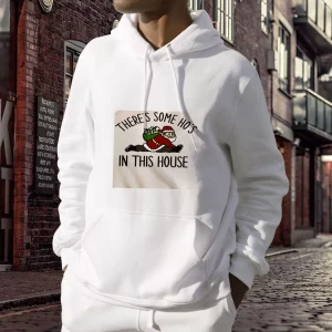 Santa There Is Some Hos In This House Ugly Christmas Hoodie 3