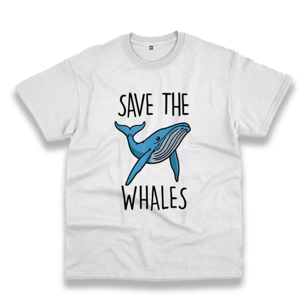 Save The Whales Casual Earth Day T Shirt