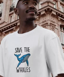 Save The Whales Casual Earth Day T Shirt 3