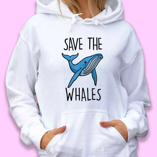 Save The Whales Day Earth Day Hoodie