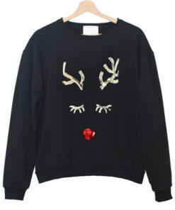 Sequin deer Sweatshirt 1