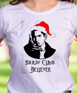 Shady Claus Believer Funny Christmas T Shirt 1 Shady Claus Believer Funny Christmas T Shirt 2