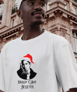 Shady Claus Believer Funny Christmas T Shirt 2 Shady Claus Believer Funny Christmas T Shirt 3