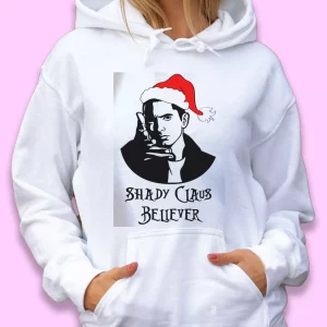 Shady Claus Believer Ugly Christmas Hoodie