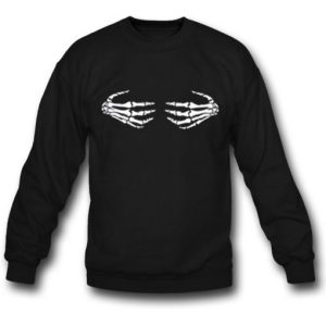 Skeleton Hands On Boobs Sweatshirt