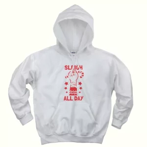 Sleigh All Day Ugly Christmas Hoodie 4