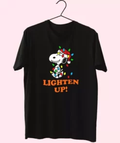 Snoopy Christmas Lighten Up T Shirt Xmas Design 3 Snoopy Christmas Lighten Up T Shirt Xmas Design 4