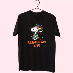 Snoopy Christmas Lighten Up T Shirt Xmas Design 4