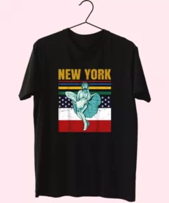 Statue Of Liberty New York Retro America Vetrerans Day T Shirt 4