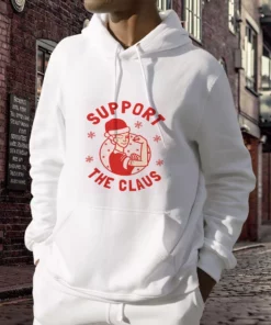 Support The Claus Ugly Christmas Hoodie 3